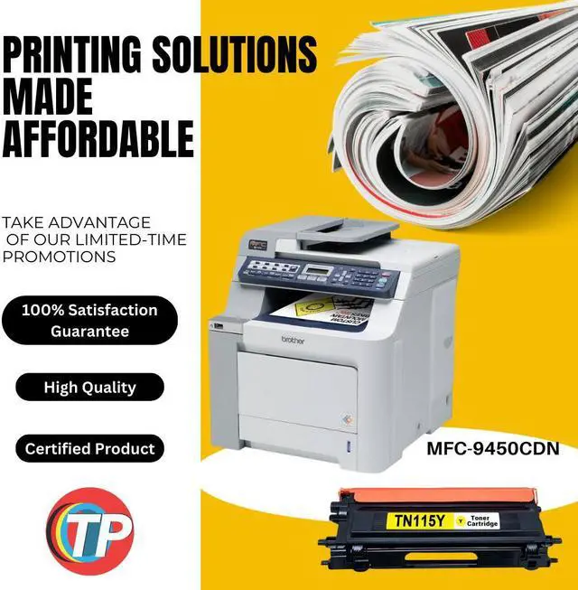 Alt view image 2 of 6 - Compatible Brother TN-115Y, TN115 Toner Cartridge Yellow 4K