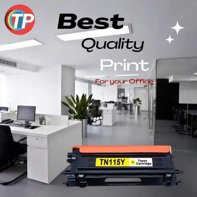 Alt view image 3 of 6 - Compatible Brother TN-115Y, TN115 Toner Cartridge Yellow 4K