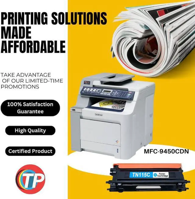 Alt view image 2 of 6 - Compatible Brother TN-115C, TN115 Toner Cartridge Cyan 4K