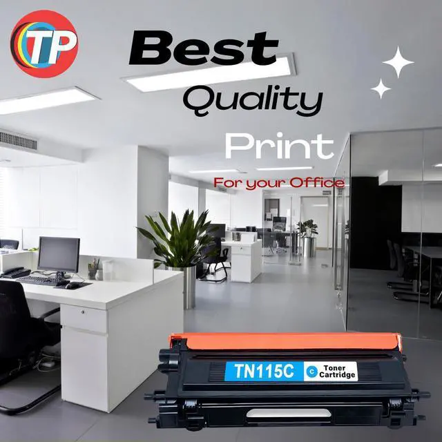 Alt view image 3 of 6 - Compatible Brother TN-115C, TN115 Toner Cartridge Cyan 4K