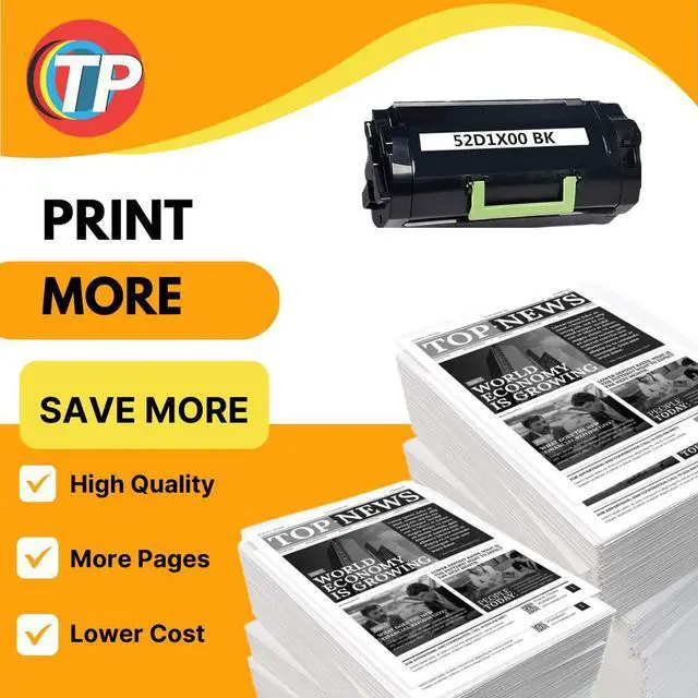 Alt view image 6 of 6 - Compatible Lexmark 52D1X00, 521X Toner Cartridge For MS811, MS811x, MS812, MS812x - 45K