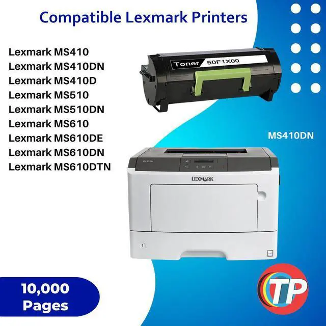 Alt view image 4 of 6 - Compatible Lexmark 50F1X00, 501X Toner Cartridge For MS410, MS415, MS510, MS610 - 10K
