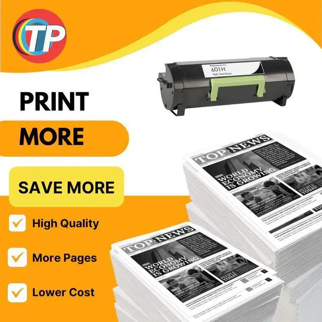 Alt view image 6 of 6 - Compatible Lexmark 60F1H00, 601H Toner Cartridge For MX310, MX410, MX510, MX511, MX610, MX611 - 10K