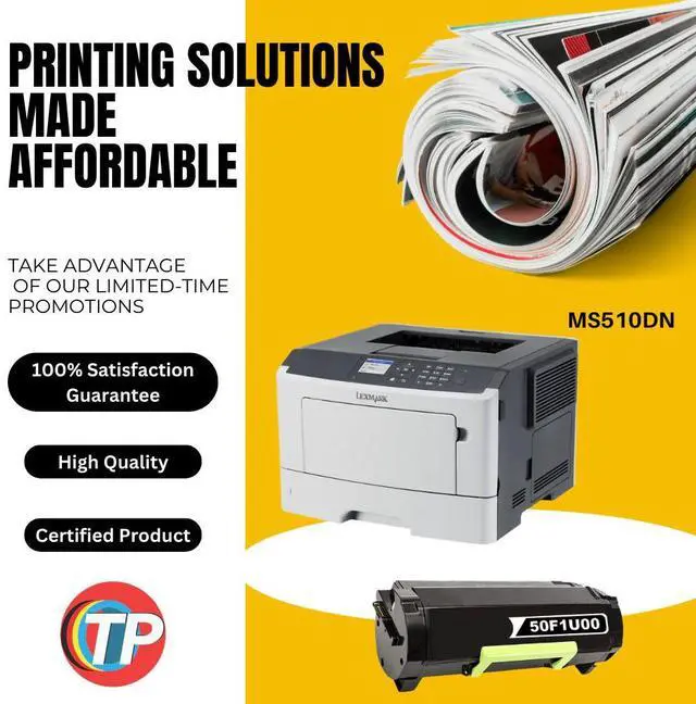 Alt view image 2 of 6 - Compatible Lexmark 50F1U00, 501U Toner Cartridge For MS510, MS610 - 20K