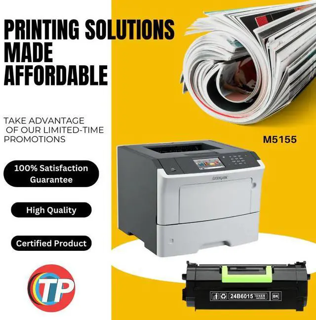 Alt view image 2 of 6 - Compatible Lexmark 24B6015 Toner Cartridge For M5155, M5163, M5170, XM5163, XM5170 - 35K