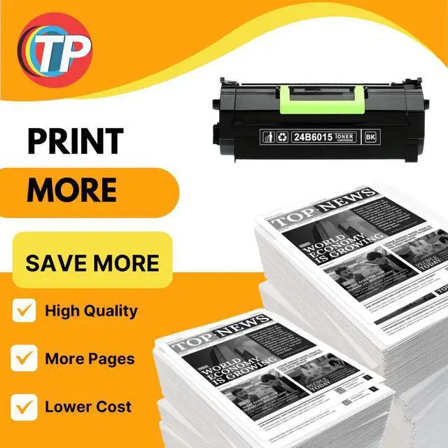 Alt view image 6 of 6 - Compatible Lexmark 24B6015 Toner Cartridge For M5155, M5163, M5170, XM5163, XM5170 - 35K