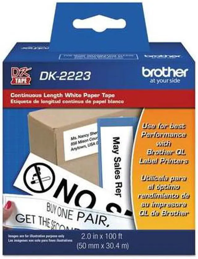Alt view image 10 of 10 - BROTHER DK2223 PAPER LABEL