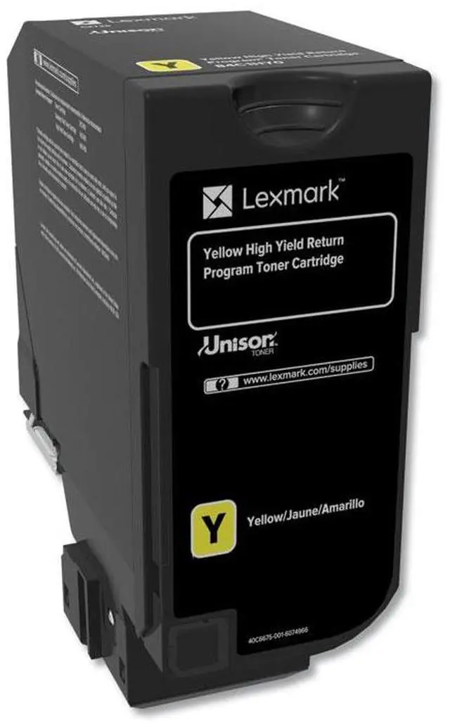 Alt view image 11 of 11 - Lexmark Toner,Cx725,Hy,Rtn,Yl 84C1HY0