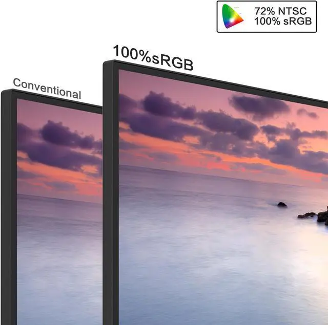 Alt view image 4 of 11 - Viewedge 24 Inch Monitors - FHD 1080p 100Hz (Supports 75hz) Computer Monitor 24 inch with Bluelight Filter HDMI VGA Ports, 100x100 mm Wall Mountable, Ultra Thin Bezel Designed