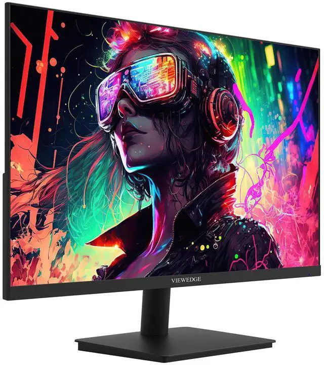 Alt view image 2 of 7 - Viewedge Gaming Monitor 27 inch 180hz (Supports 144hz/165hz) 1ms, 110% sRGB with HDR 10 | 1080p Monitor IPS screen, DP HDMI Monitor, Built-in Speakers, Support Freesync and Wall Mount