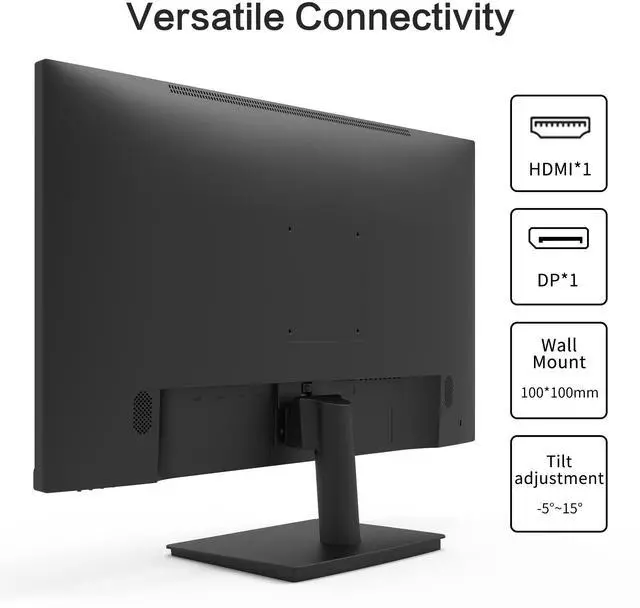 Alt view image 6 of 6 - Viewedge 27 inch Monitor with 2K 2560 x 1440 IPS Panel 75hz | Computer Monitor 27 inch QHD with HDMI, DP and Wall Mountable | Eye Protection PC 1440p Monitor for Working and Gaming