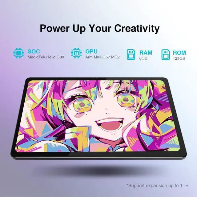 Alt view image 3 of 7 - Viewedge Tab 11 Standalone Drawing Tablet No Computer Needed with Full-Laminated Screen, 11 inch 90Hz Display, Digital Art Tablet with 4096 Levels Stylus Pen, Android 14, 6GB+128GB for Artist Beginner