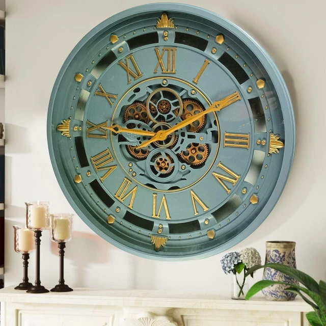 Main image of BELGIUM LINE WALL CLOCK ROUND 26 INCH GREY