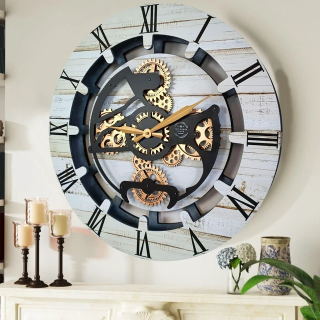 Main image of CANADA LINE WALL CLOCK ROUND 24 INCH DESERT BEIGE