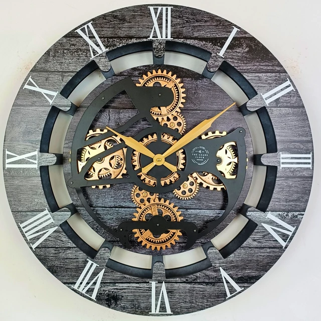 Alt view image 3 of 6 - CANADA LINE WALL CLOCK ROUND 24 INCH CARBON GREY