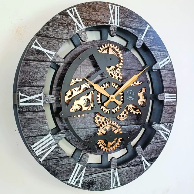 Alt view image 5 of 6 - CANADA LINE WALL CLOCK ROUND 24 INCH CARBON GREY