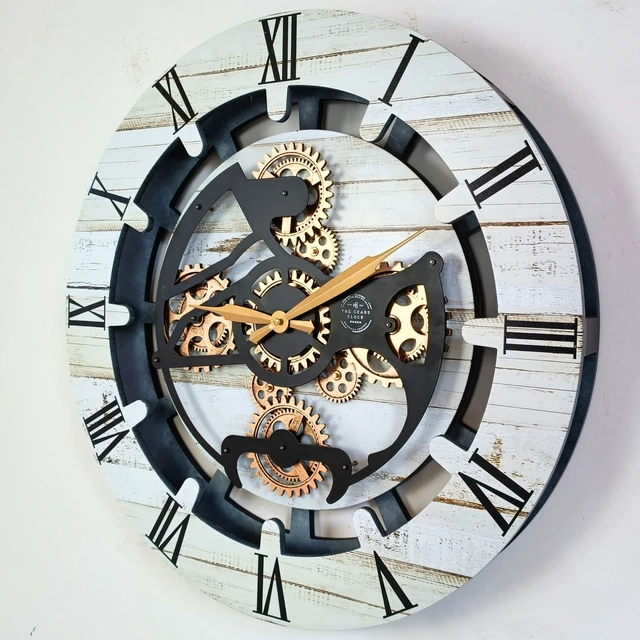 Alt view image 5 of 6 - CANADA LINE WALL CLOCK ROUND 24 INCH DESERT BEIGE
