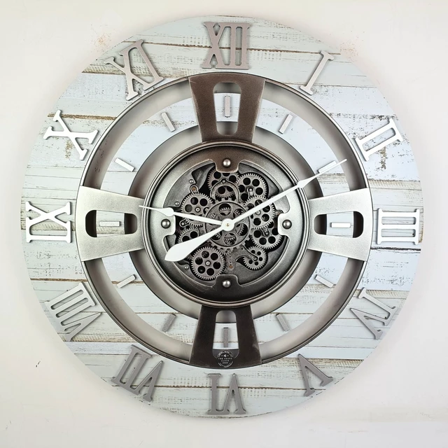 Alt view image 5 of 6 - ENGLAND LINE WALL CLOCK ROUND 24 INCH DESERT BEIGE