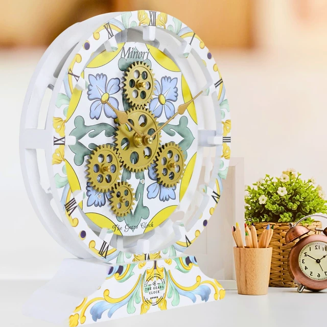 Alt view image 2 of 6 - ITALY LINE DESK CLOCK ROUND (HYBRID WALL) 10 INCH MINORI