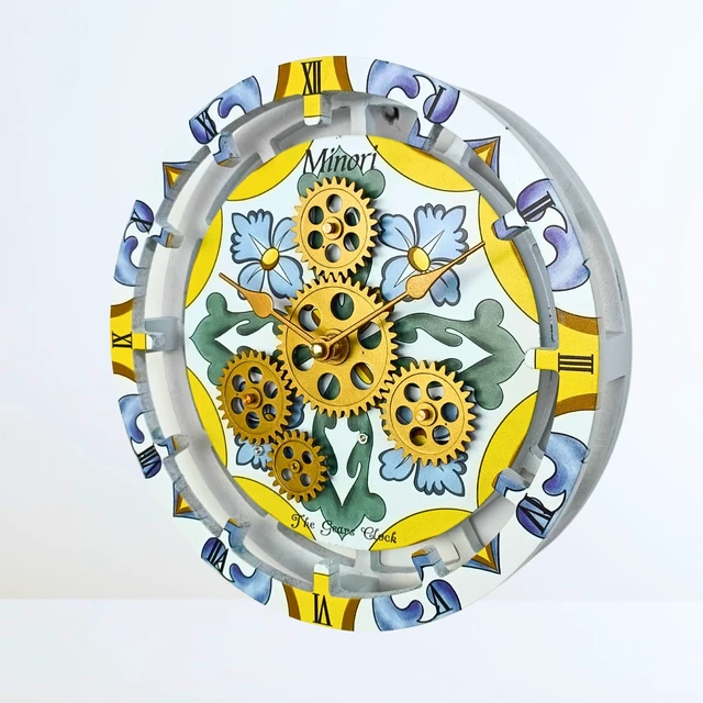 Alt view image 3 of 6 - ITALY LINE DESK CLOCK ROUND (HYBRID WALL) 10 INCH MINORI
