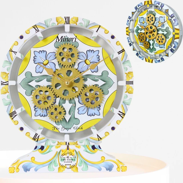 Alt view image 4 of 6 - ITALY LINE DESK CLOCK ROUND (HYBRID WALL) 10 INCH MINORI