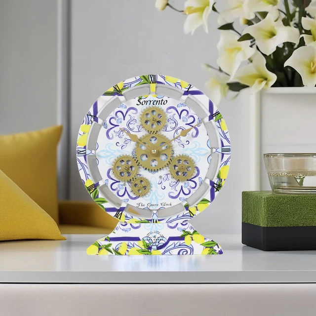 Alt view image 2 of 6 - ITALY LINE DESK CLOCK ROUND (HYBRID WALL) 10 INCH SORRENTO