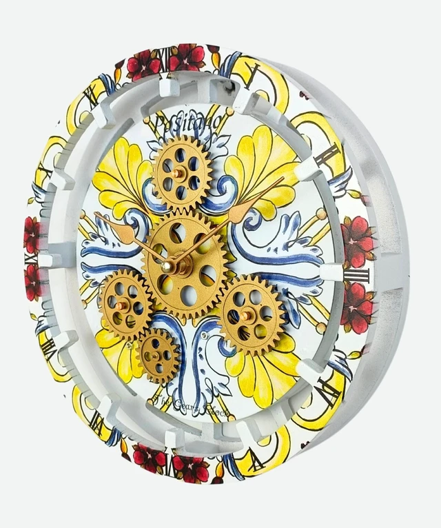 Alt view image 4 of 6 - ITALY LINE DESK CLOCK ROUND (HYBRID WALL) 10 INCH POSITANO