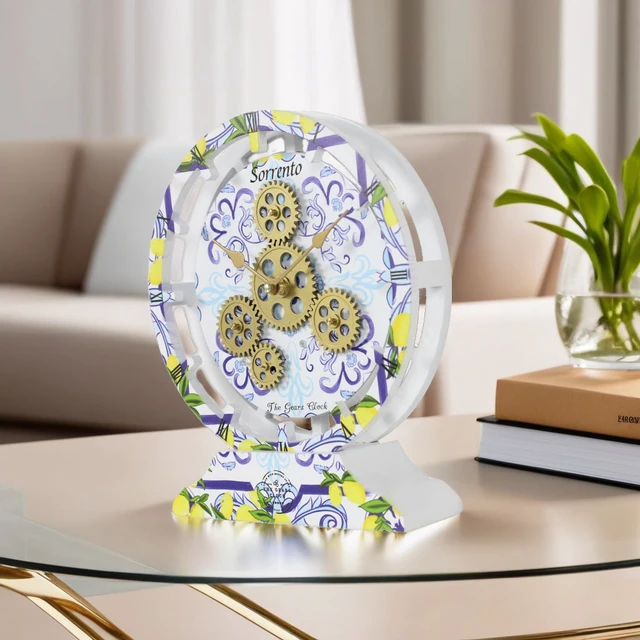 Alt view image 4 of 6 - ITALY LINE DESK CLOCK ROUND (HYBRID WALL) 10 INCH SORRENTO