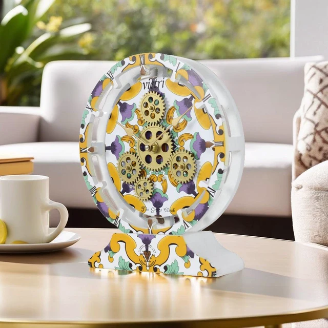 Alt view image 3 of 6 - ITALY LINE DESK CLOCK ROUND (HYBRID WALL) 10 INCH VIETRI