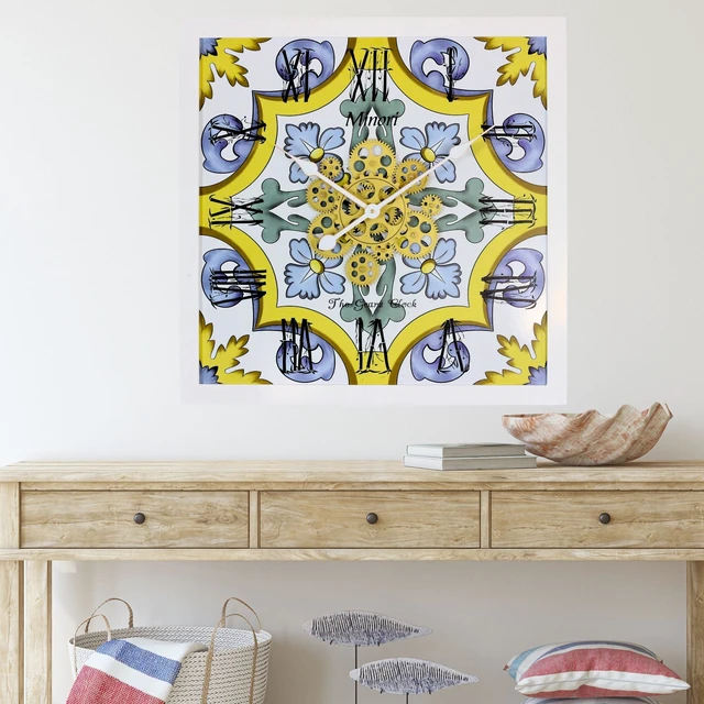Alt view image 2 of 4 - ITALY LINE WALL CLOCK SQUARE 24 INCH MINORI
