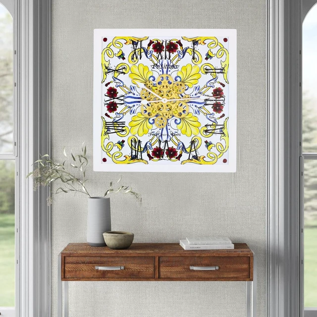 Alt view image 4 of 4 - ITALY LINE WALL CLOCK SQUARE 24 INCH POSITANO