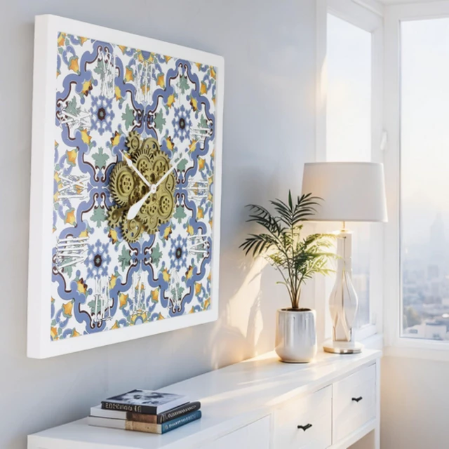 Alt view image 2 of 6 - ITALY LINE WALL CLOCK SQUARE 36 INCH META