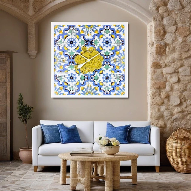 Alt view image 5 of 6 - ITALY LINE WALL CLOCK SQUARE 36 INCH META