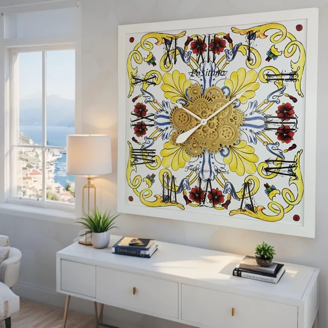 Main image of ITALY LINE WALL CLOCK SQUARE 36 INCH POSITANO