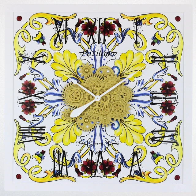 Alt view image 4 of 6 - ITALY LINE WALL CLOCK SQUARE 36 INCH POSITANO