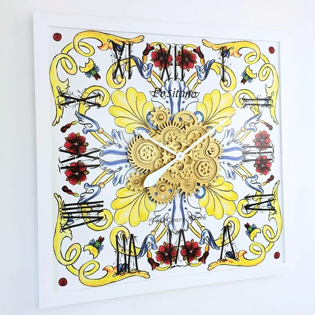 Alt view image 5 of 6 - ITALY LINE WALL CLOCK SQUARE 36 INCH POSITANO