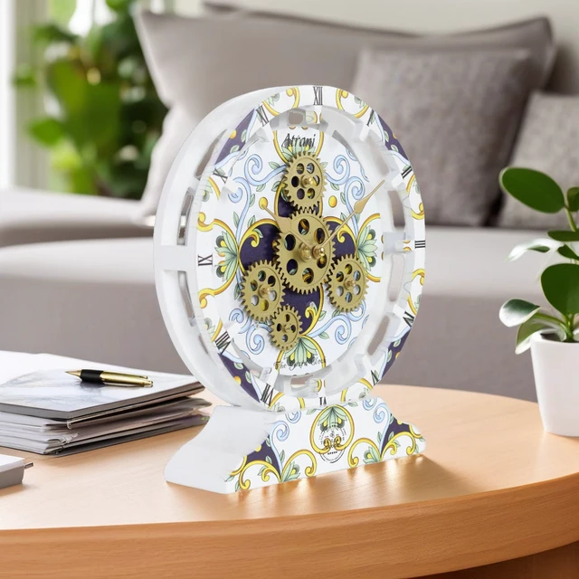 Alt view image 2 of 6 - ITALY LINE DESK CLOCK ROUND (HYBRID WALL) 10 INCH ATRANI