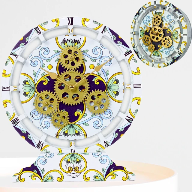 Alt view image 3 of 6 - ITALY LINE DESK CLOCK ROUND (HYBRID WALL) 10 INCH ATRANI