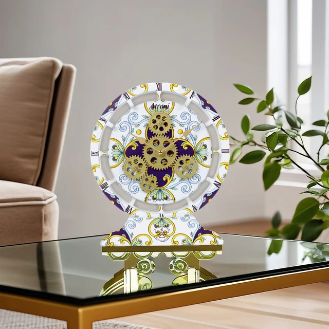 Alt view image 5 of 6 - ITALY LINE DESK CLOCK ROUND (HYBRID WALL) 10 INCH ATRANI