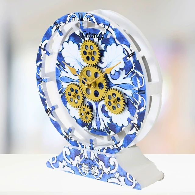 Alt view image 3 of 6 - ITALY LINE DESK CLOCK ROUND (HYBRID WALL) 10 INCH CETARA
