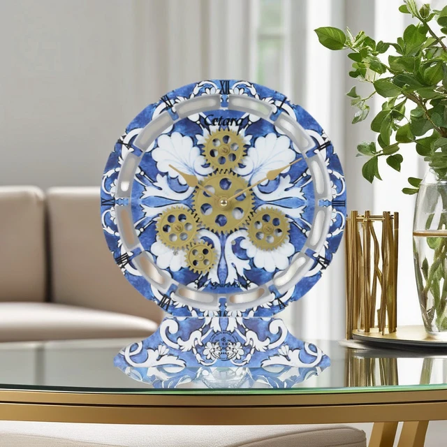 Alt view image 6 of 6 - ITALY LINE DESK CLOCK ROUND (HYBRID WALL) 10 INCH CETARA