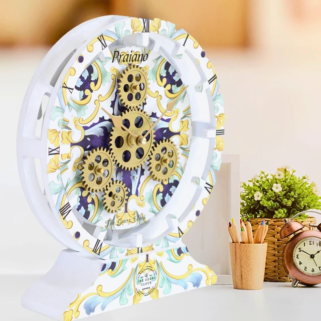 Main image of ITALY LINE DESK CLOCK ROUND (HYBRID WALL) 10 INCH PRAIANO