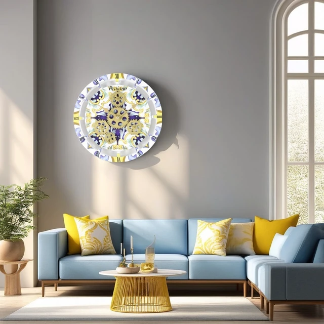 Alt view image 3 of 6 - ITALY LINE DESK CLOCK ROUND (HYBRID WALL) 10 INCH PRAIANO