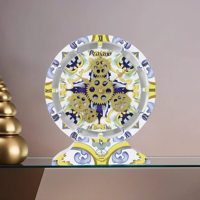 Alt view image 4 of 6 - ITALY LINE DESK CLOCK ROUND (HYBRID WALL) 10 INCH PRAIANO