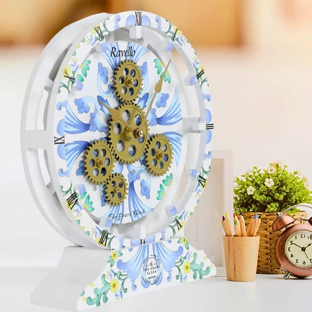 Alt view image 5 of 6 - ITALY LINE DESK CLOCK ROUND (HYBRID WALL) 10 INCH RAVELLO
