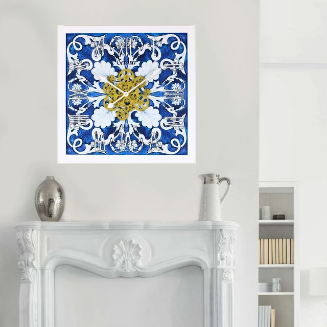 Alt view image 3 of 4 - ITALY LINE WALL CLOCK SQUARE 24 INCH CETARA