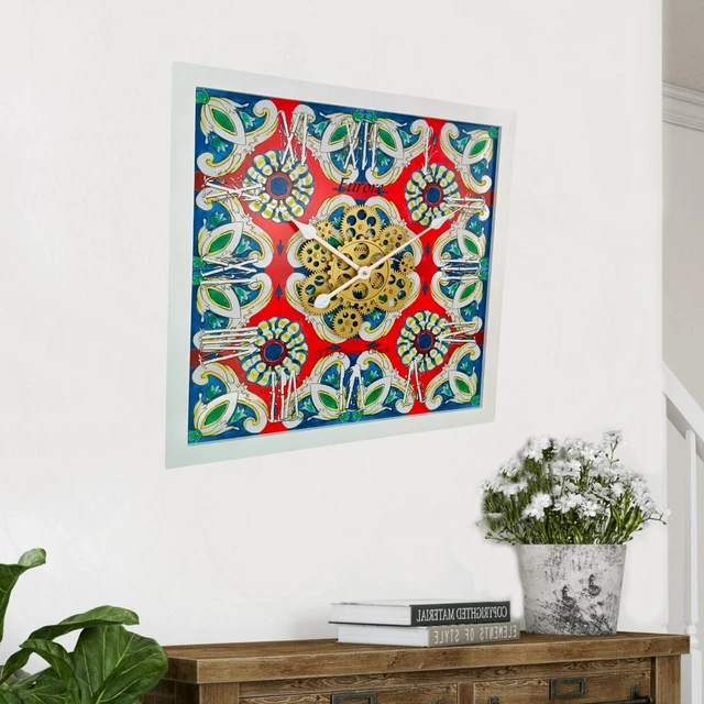 Alt view image 2 of 4 - ITALY LINE WALL CLOCK SQUARE 24 INCH FURORE