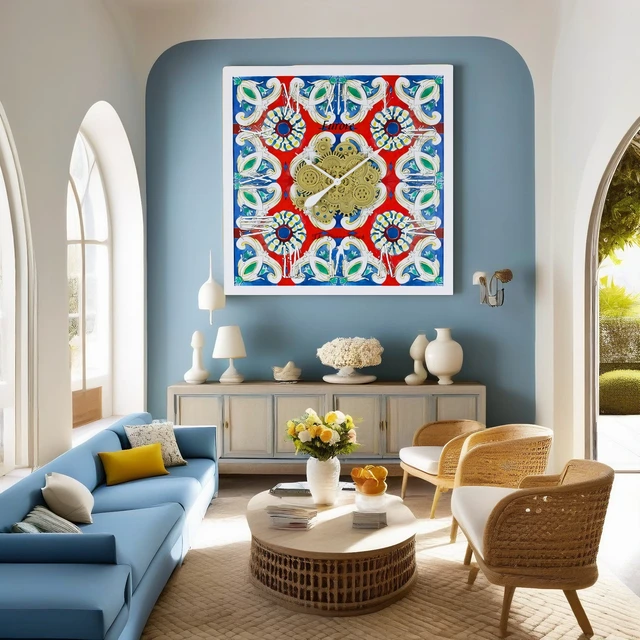 Alt view image 2 of 6 - ITALY LINE WALL CLOCK SQUARE 36 INCH FURORE