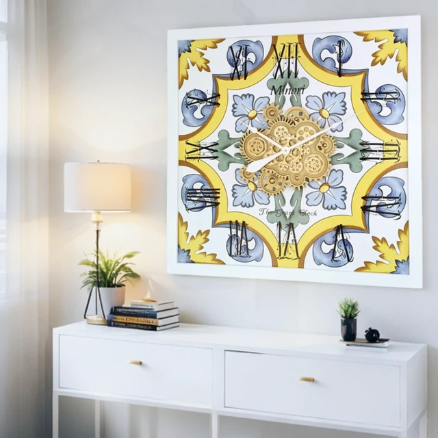 Main image of ITALY LINE WALL CLOCK SQUARE 36 INCH MINORI