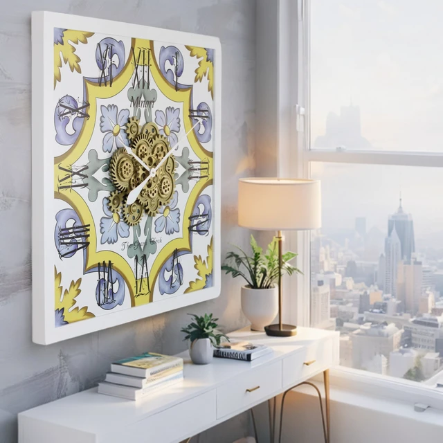 Alt view image 2 of 6 - ITALY LINE WALL CLOCK SQUARE 36 INCH MINORI